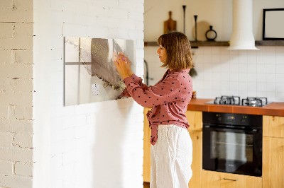 Magnetic board for writing Meal planner