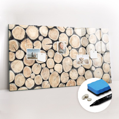 Magnetic board with marker Cut Tree Stumps