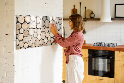 Magnetic board with marker Cut Tree Stumps