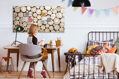 Magnetic board with marker Cut Tree Stumps