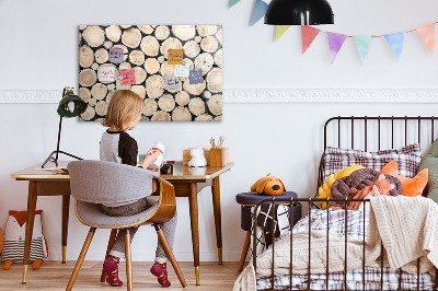 Magnetic board with marker Cut Tree Stumps