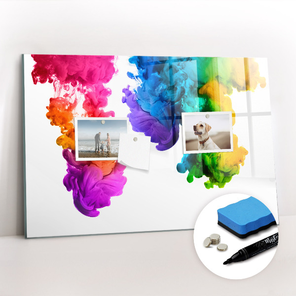 Dry erase magnetic board Rainbow of Colors