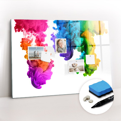 Dry erase magnetic board Rainbow of Colors