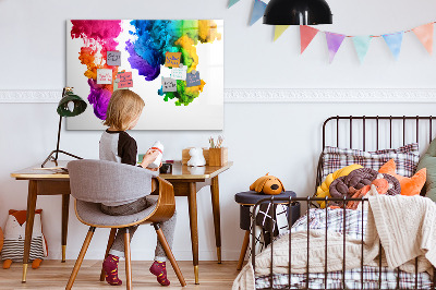 Dry erase magnetic board Rainbow of Colors