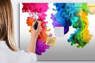 Dry erase magnetic board Rainbow of Colors
