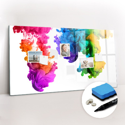 Dry erase magnetic board Rainbow of Colors