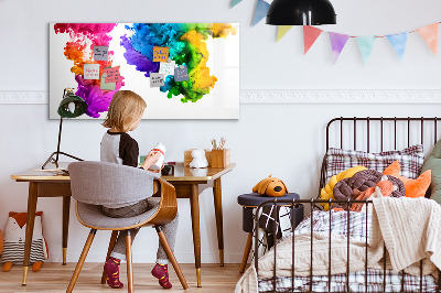 Dry erase magnetic board Rainbow of Colors