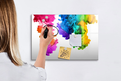 Dry erase magnetic board Rainbow of Colors