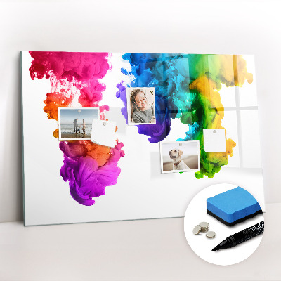 Dry erase magnetic board Rainbow of Colors