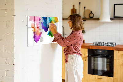 Dry erase magnetic board Rainbow of Colors