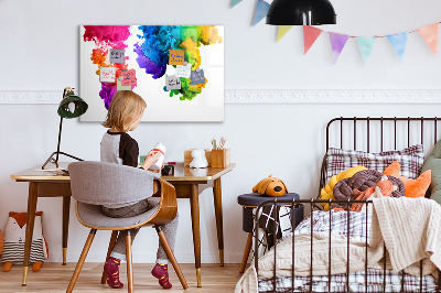 Dry erase magnetic board Rainbow of Colors