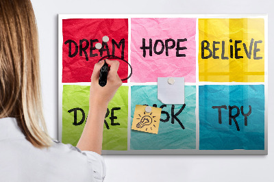 Magnetic dry erase board Motivational Board