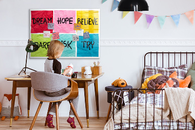 Magnetic board for writing Motivational Board