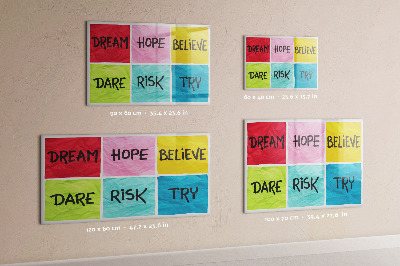 Magnetic dry erase board Motivational Board