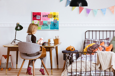 Magnetic board for writing Motivational Board