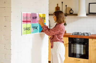 Magnetic board for writing Motivational Board