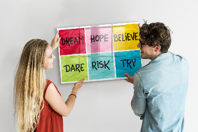 Magnetic dry erase board Motivational Board