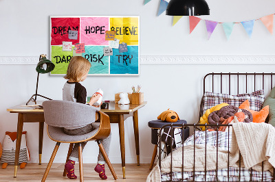 Magnetic board for writing Motivational Board