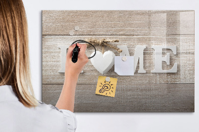 Magnetic board with marker Inscription House