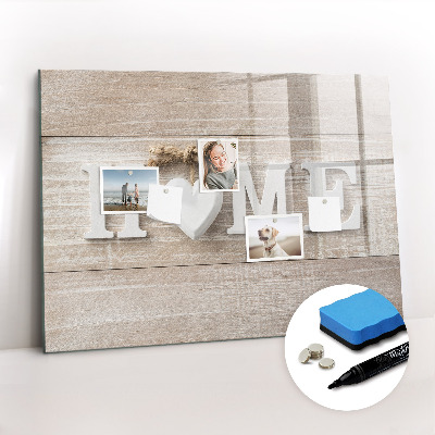Dry erase magnetic board Inscription House
