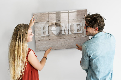 Magnetic board with marker Inscription House