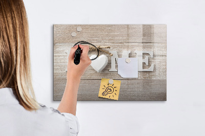 Dry erase magnetic board Inscription House