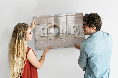 Magnetic board with marker Inscription House