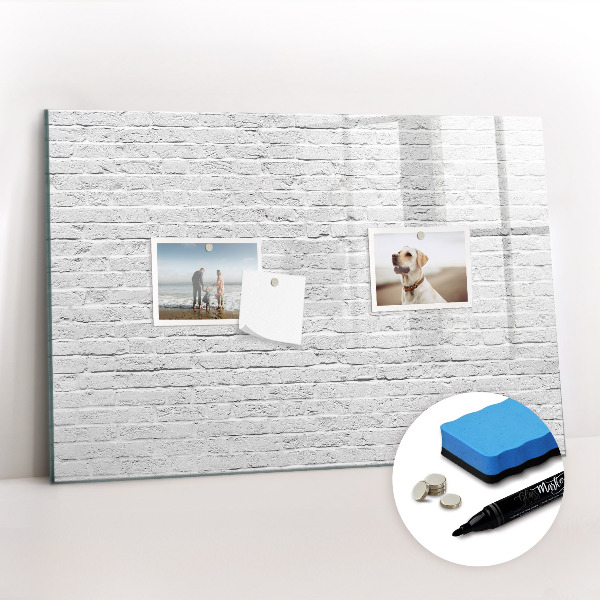 Magnetic dry erase board Brick Wall