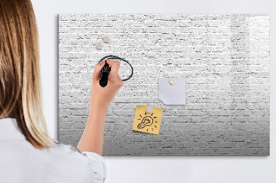 Magnetic dry erase board Brick Wall