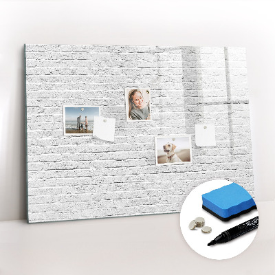 Magnetic dry erase board Brick Wall