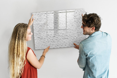 Magnetic dry erase board Brick Wall