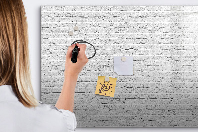 Magnetic dry erase board Brick Wall