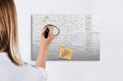 Magnetic dry erase board Brick Wall