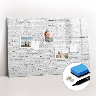 Magnetic dry erase board Brick Wall