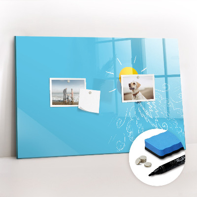 Magnetic dry erase board Light bulb drawing