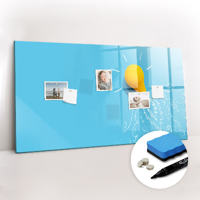 Magnetic dry erase board Light bulb drawing