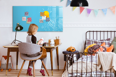 Magnetic dry erase board Light bulb drawing