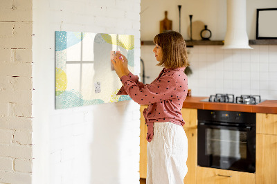 Dry erase magnetic board Patterned frame