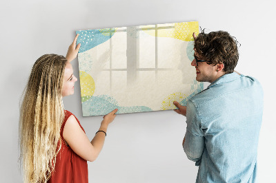 Dry erase magnetic board Patterned frame