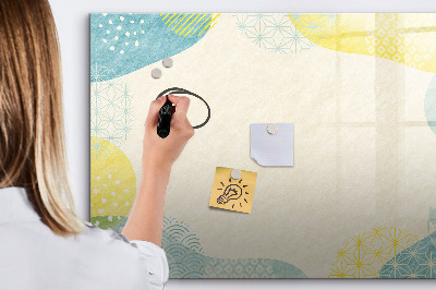 Dry erase magnetic board Patterned frame