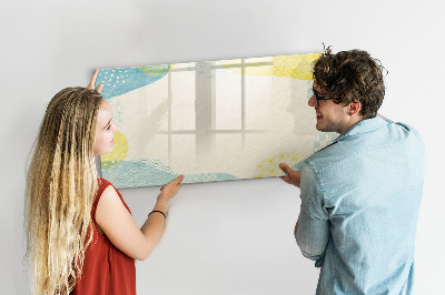 Dry erase magnetic board Patterned frame