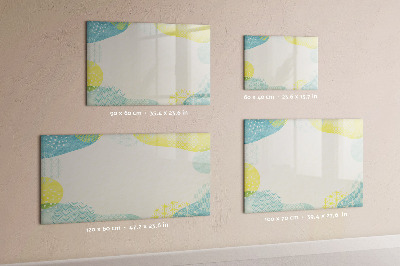 Dry erase magnetic board Patterned frame