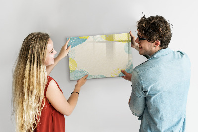 Dry erase magnetic board Patterned frame