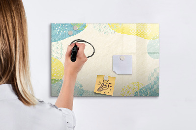 Dry erase magnetic board Patterned frame