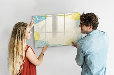 Dry erase magnetic board Patterned frame