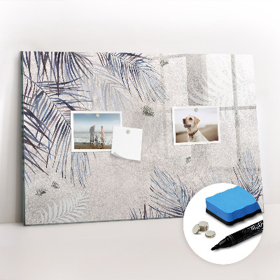 Magnetic dry erase board Palm leaf
