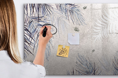 Magnetic dry erase board Palm leaf