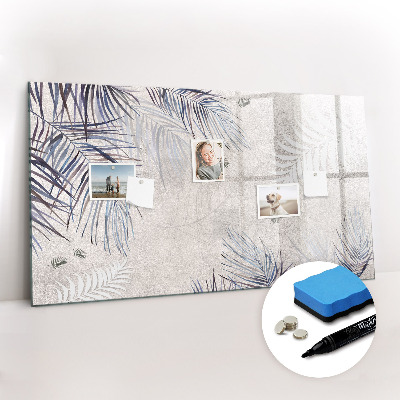 Magnetic dry erase board Palm leaf