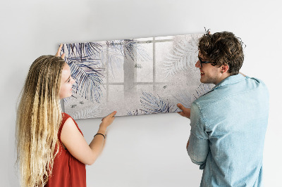Magnetic dry erase board Palm leaf