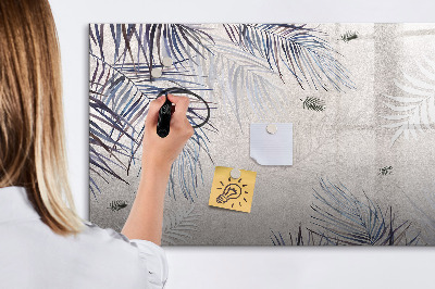 Magnetic dry erase board Palm leaf